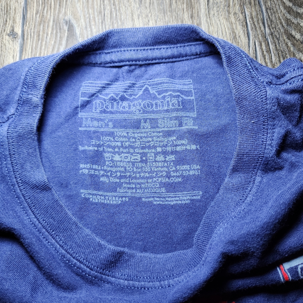 Patagonia Deep Blue Crew Neck Tee - Picture 3 of 4